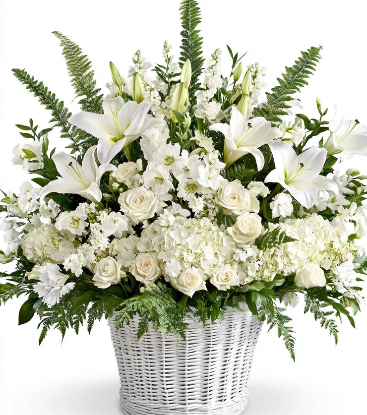 All-White Sympathy Basket