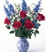 Blue and White Blossoms
