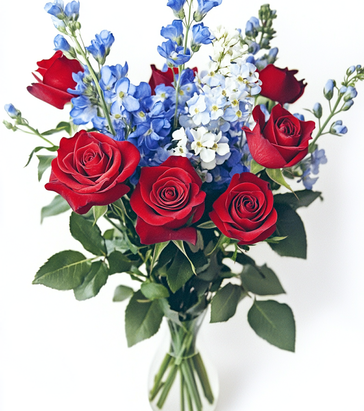 Blue and White Blossoms