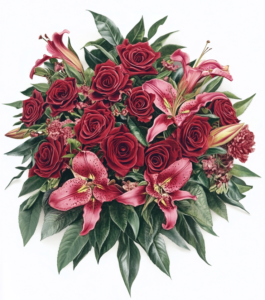 Casket Funeral Spray