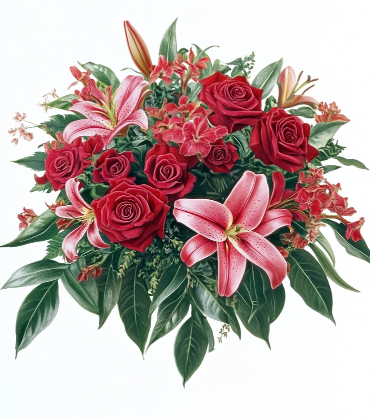Casket Funeral Spray