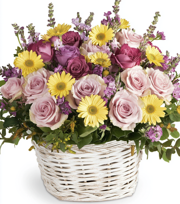 Festive Blooms Basket