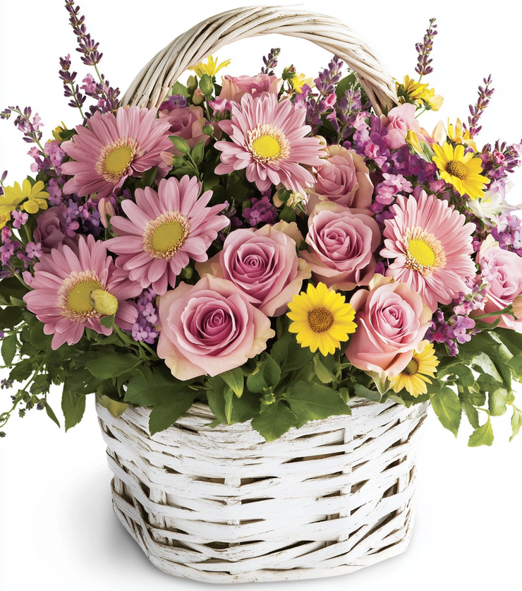 Festive Blooms Basket