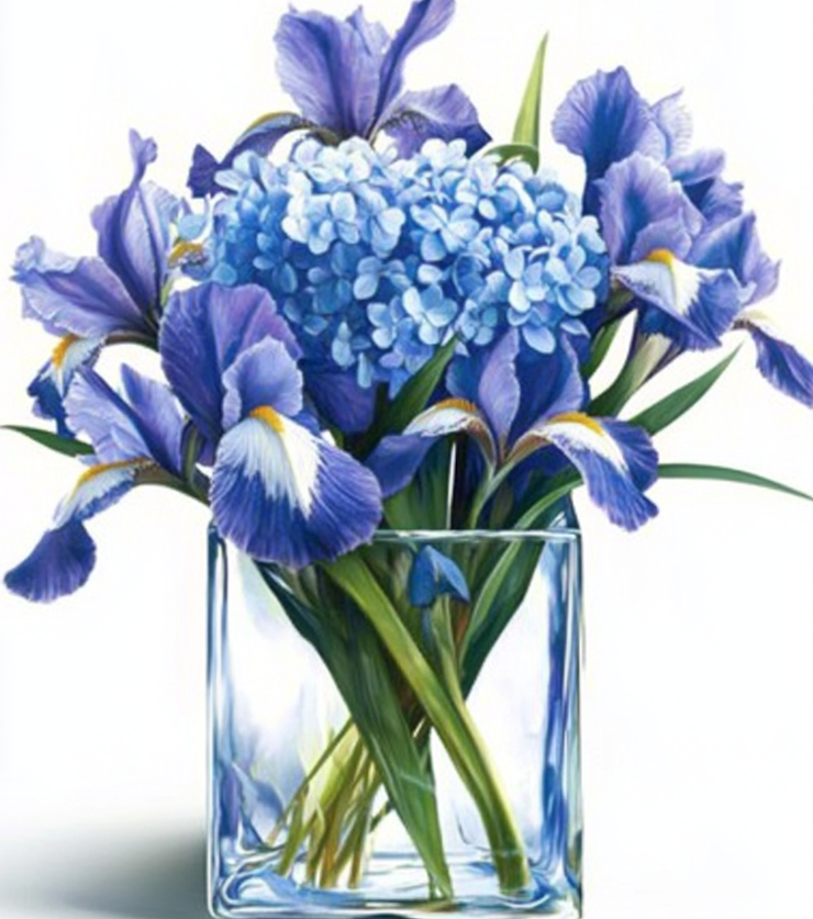 Full Blue Hydrangea