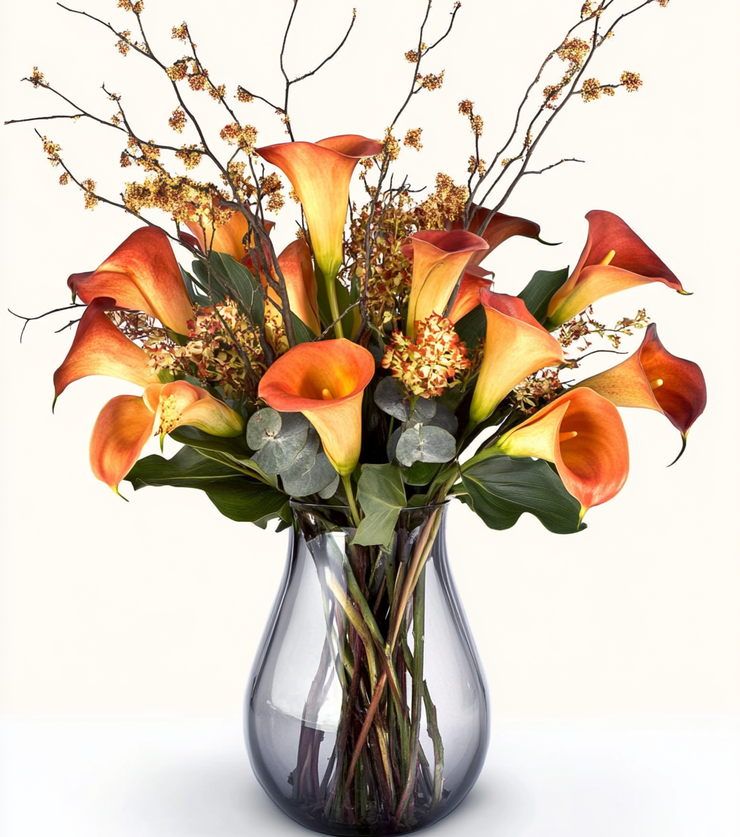 Mango Calla Lilies