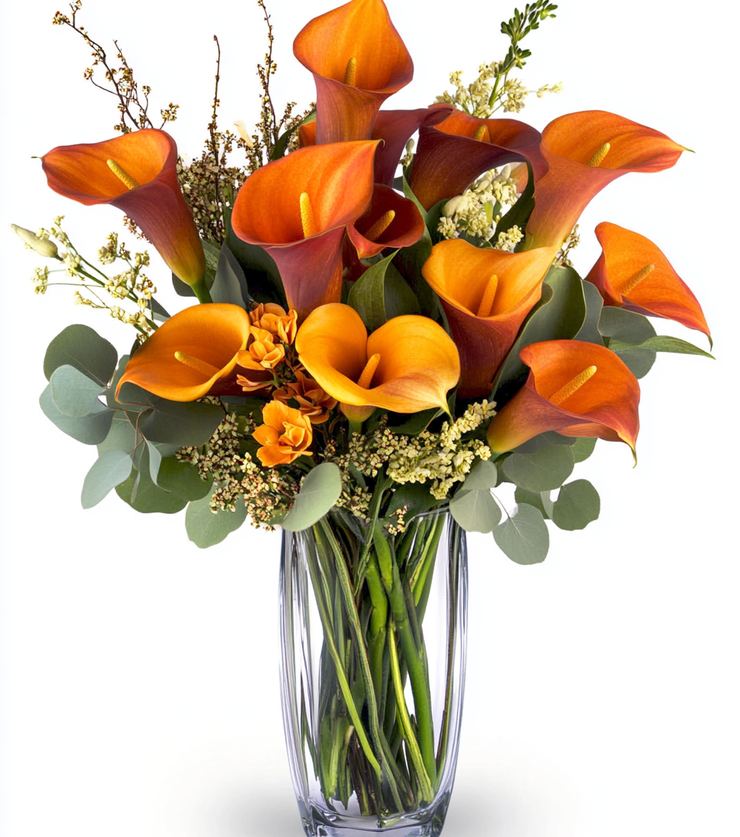 Mango Calla Lilies