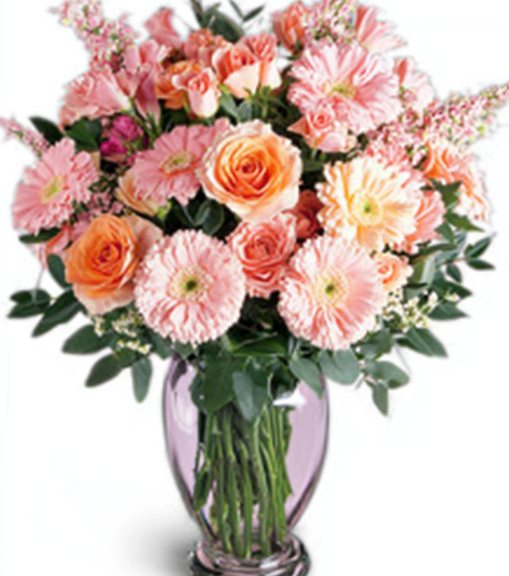 Pink Rose Carnation Bouquet