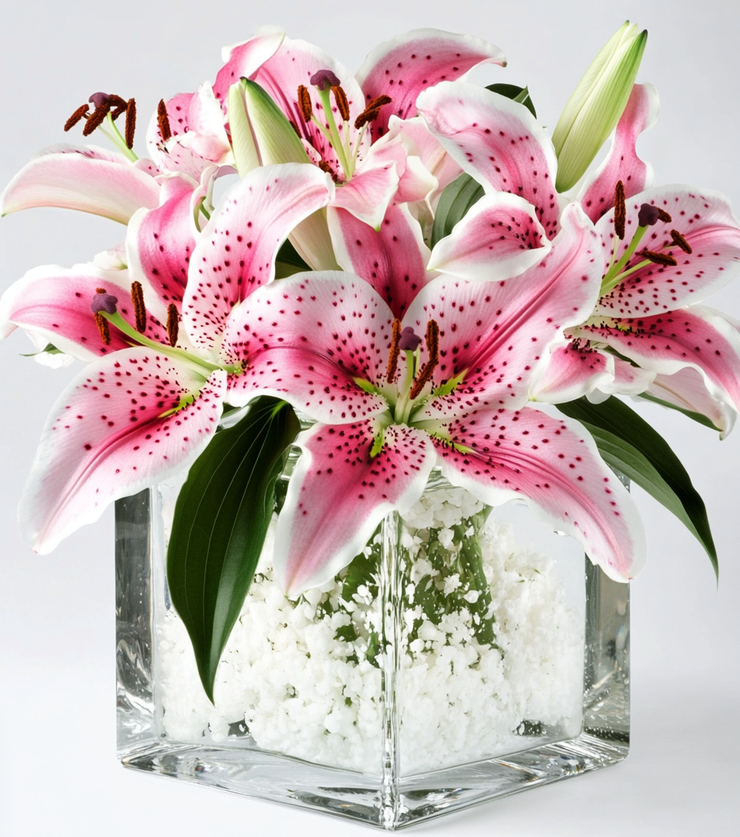 Sensual Stargazer Lilies