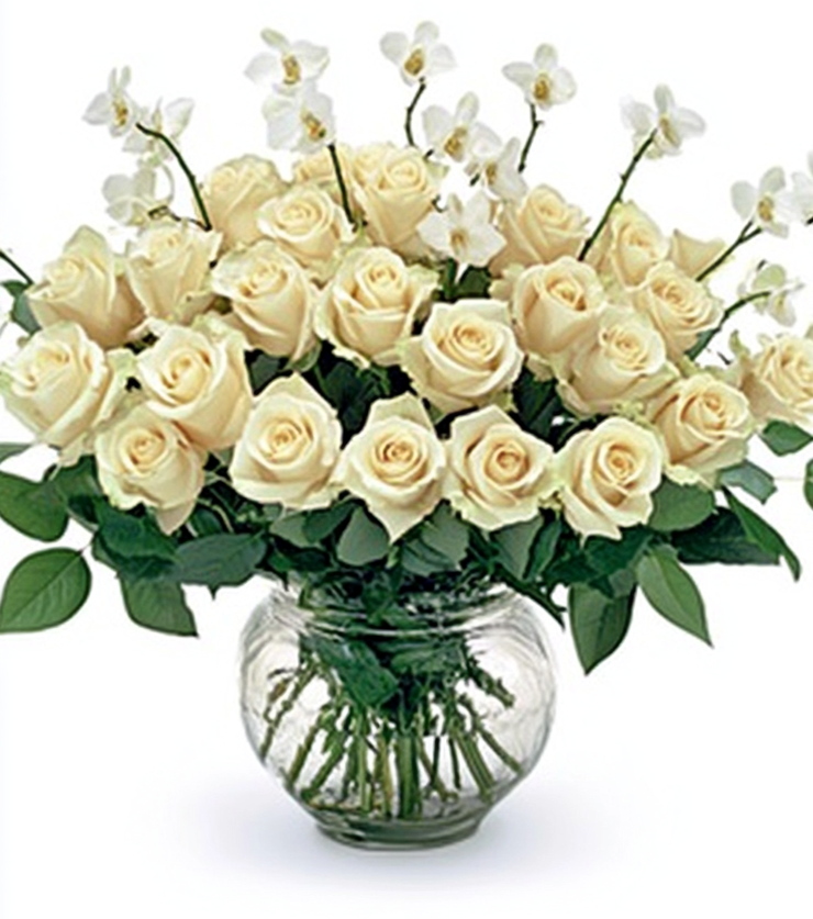 The Orchids Rose Bouquet