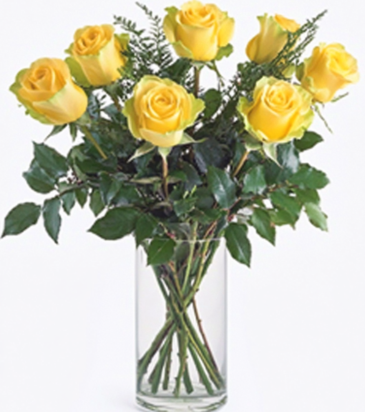 6 Yellow Roses