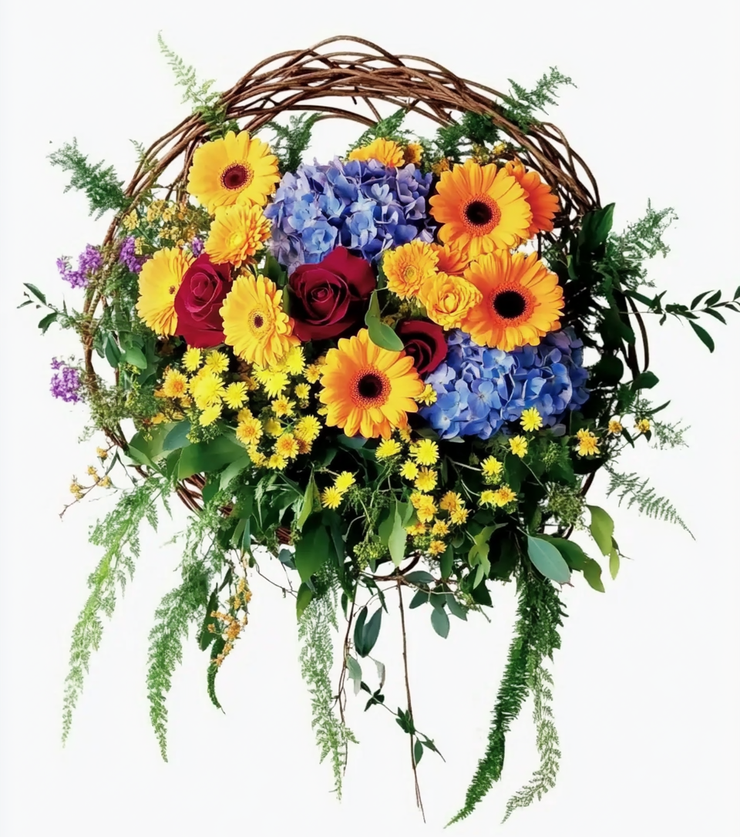Always in our Hearts Wreath Spreay