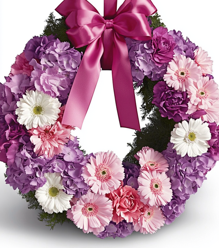 Elegant Farewell Wreath