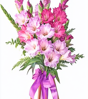 Pink Gladiolus Standing Spray