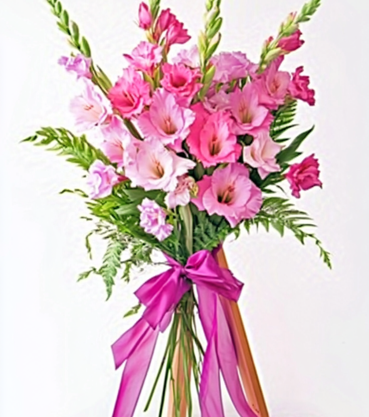 Pink Gladiolus Standing Spray