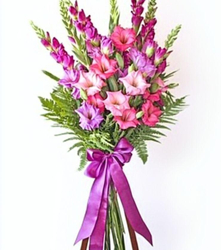 Pink Gladiolus Standing Spray