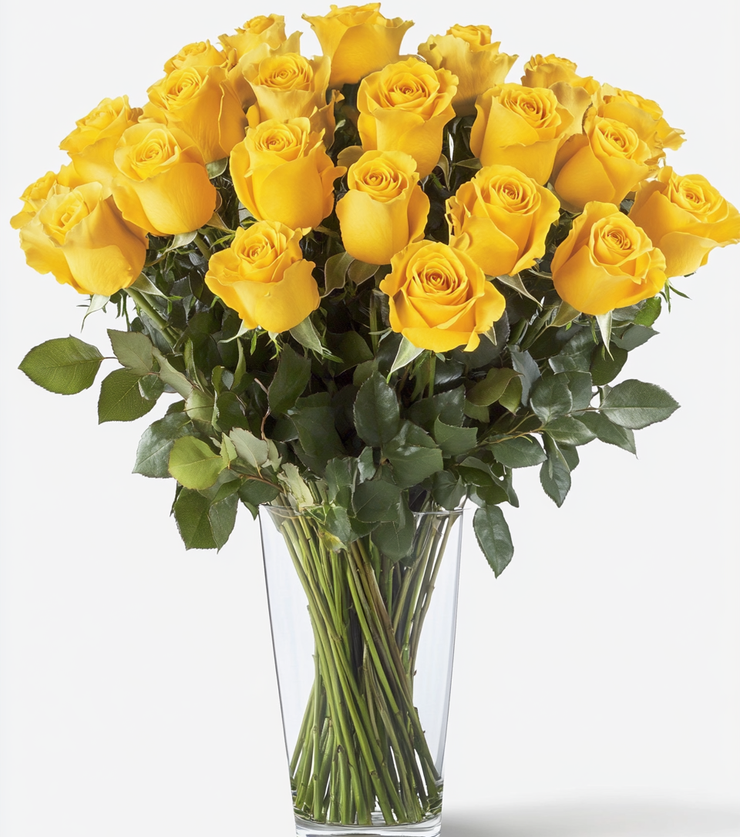 Two Dozen Yellow Roses