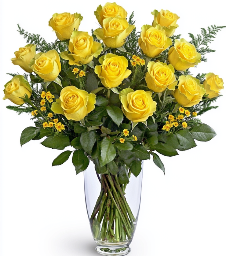2 Dozen Yellow Roses