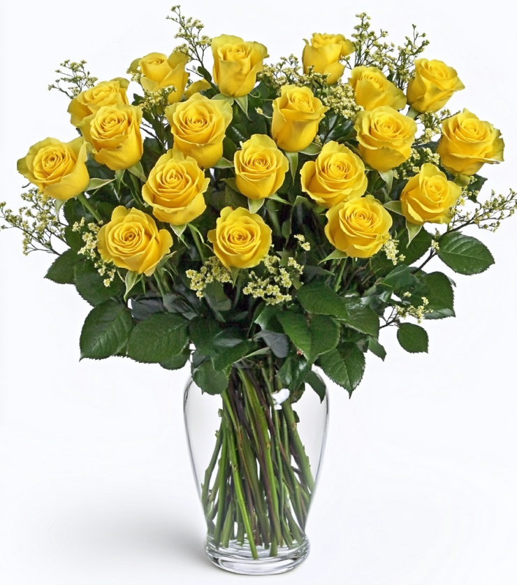 2 Dozen Yellow Roses