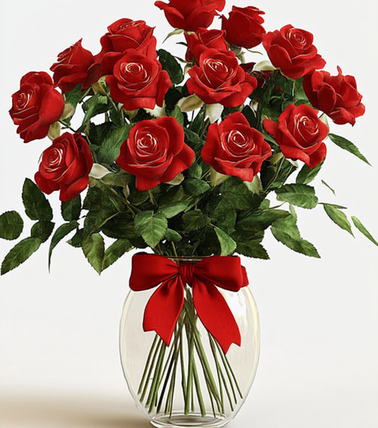 One Dozen Red Roses