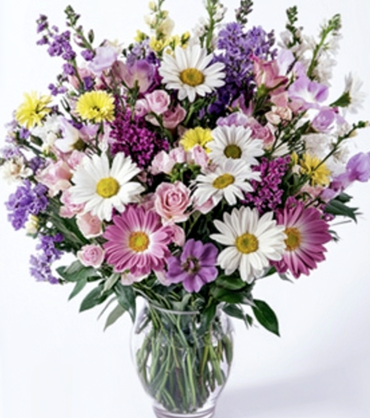 The Irises and Daisies Bouquet