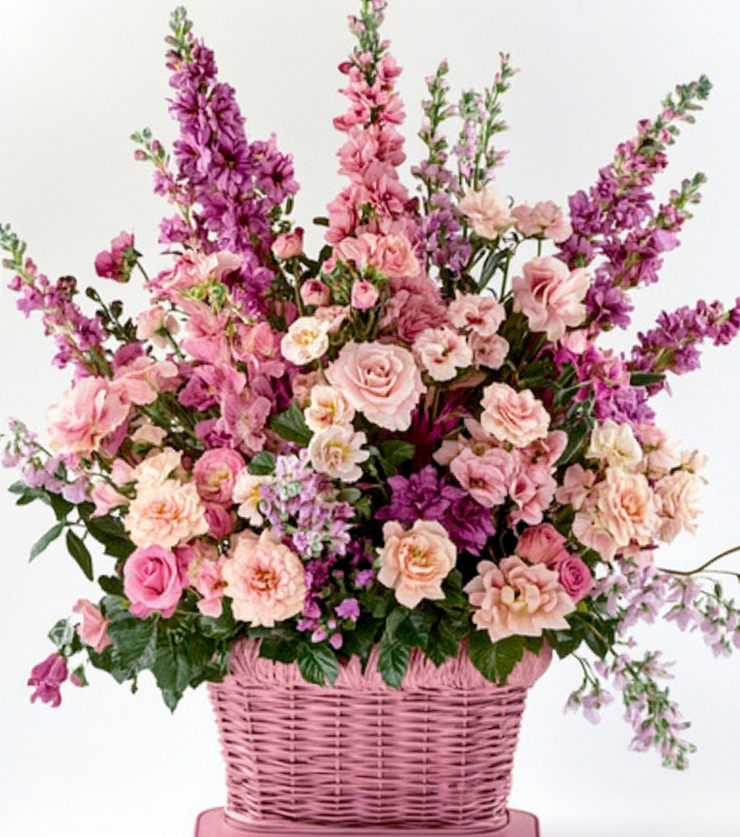The Smiling Petals Basket