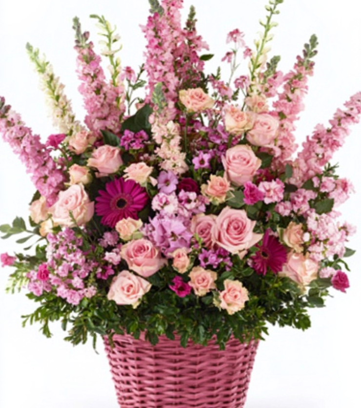 The Smiling Petals Basket
