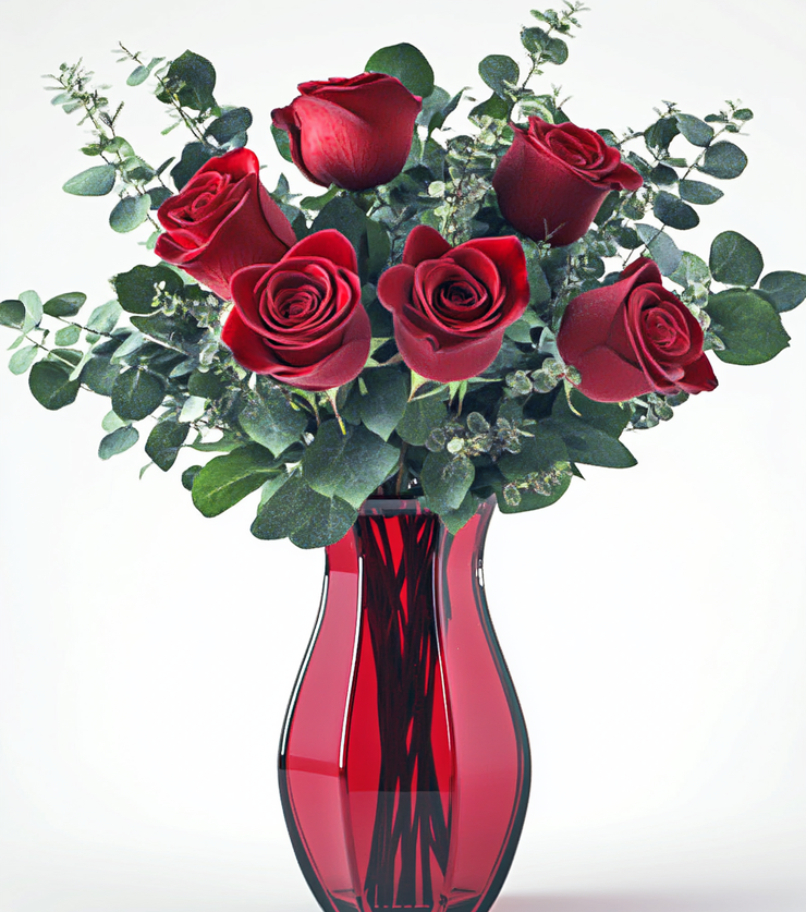 True Love 6 Roses