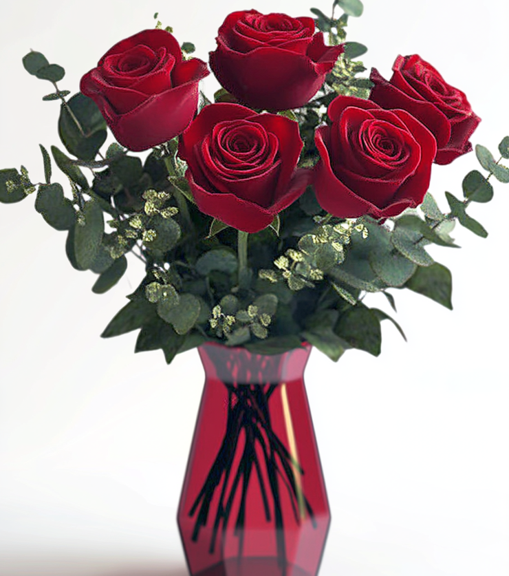 True Love 6 Roses