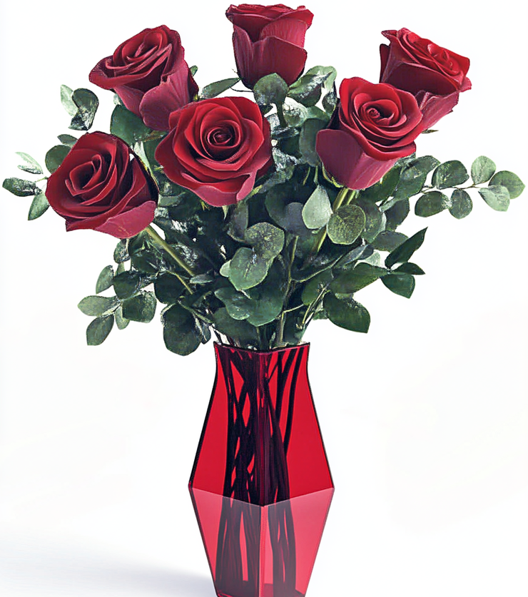 True Love 6 Roses
