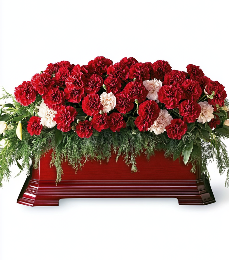 Funeral Cover Casket - Medium