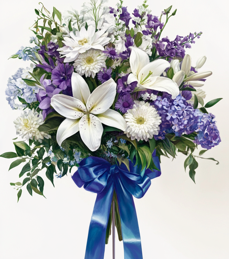 Peaceful Eternity Standing Wreath