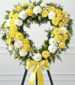 Yellow Rose Sympathy Wreath