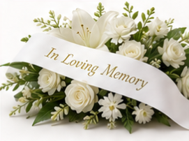 Custom Sympathy Ribbon